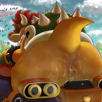 bowser (mario bros, mario kart) created by spikysketches