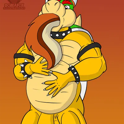 bowser (mario bros, mythology) created by domafox
