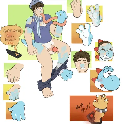 bowser (mario bros, nintendo) created by blueballs