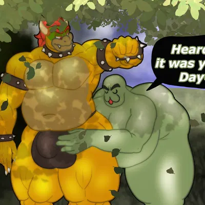 bowser, uxio (weonraro123) (bowser day, mario bros) created by weonraro123