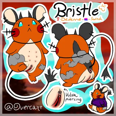 bristle (overcaxt), fan character (nintendo, pokemon) created by overcaxt
