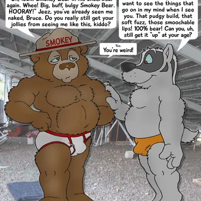 bruce (brucebadger), smokey bear (united states forest service) created by brucebadger