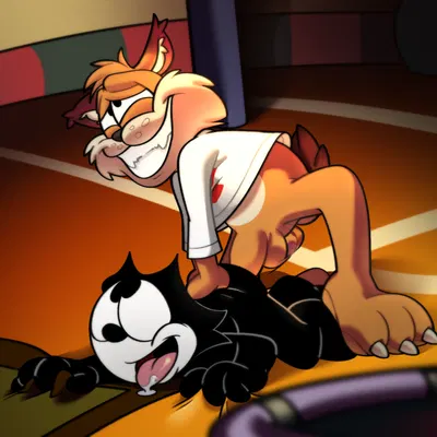 bubsy bobcat, felix the cat (bubsy (series), felix the cat (series)) created by hairlessboyblunder