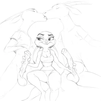 bucky oryx-antlerson, judy hopps, pronk oryx-antlerson (disney, zootopia) created by trashtikko