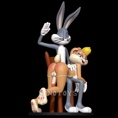 bugs bunny, lola bunny (looney tunes, warner brothers) created by nonotoys