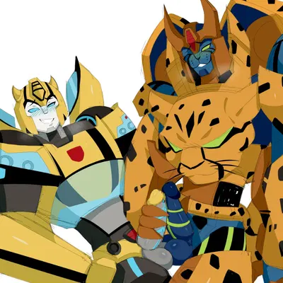 bumblebee (transformers), cheetor (hasbro, takara tomy) created by milwommike