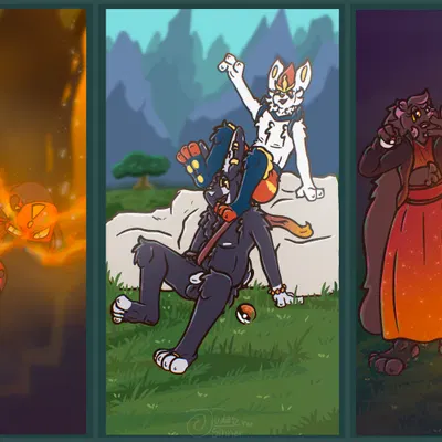 cain (judasthesinner), judas (judasthesinner), luci (judasthesinner) (nintendo, pokemon) created by judasthesinner