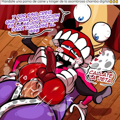 caine (tadc), kinger (tadc) (glitch productions, the amazing digital circus) created by mawile123