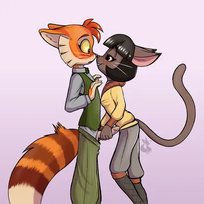 calvin mcmurray, ivy pepper (lackadaisy) created by mancoin