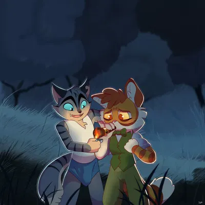 calvin mcmurray, rocky rickaby (lackadaisy) created by hoitfay