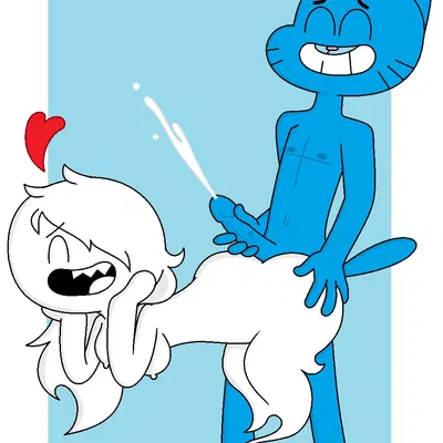 carrie krueger, gumball watterson (cartoon network, the amazing world of gumball) created by jonathanelrod