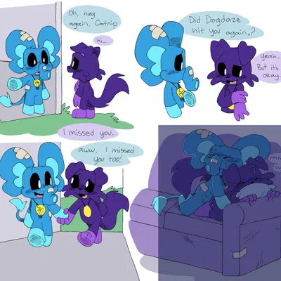 catnip (pachi rizuu), hubba hubbaphant (pachi rizuu) (mob entertainment, poppy playtime) created by pachi rizuu