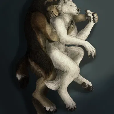 celestialwolf, hornyarcticwolf, lazywolf (mythology) created by kekswolf