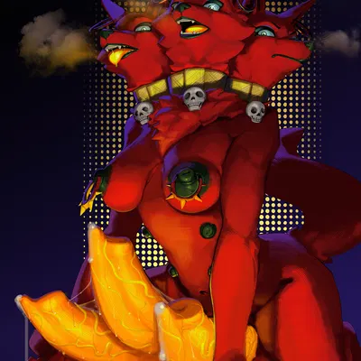 cerberus (hades), porsha crystal (dreamworks, european mythology) created by magnetus