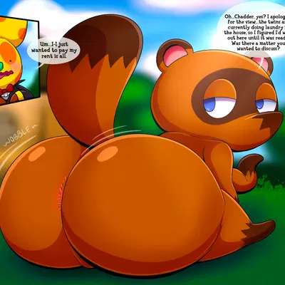 chadder (animal crossing), tom nook (animal crossing) (animal crossing, nintendo) created by tepigfan101