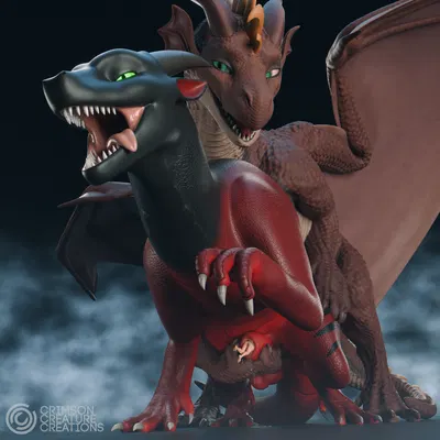 chase (crimsoncreaturecreations), crimson (crimsoncreaturecreations), royal dragoness (pikajota) (european mythology, mythology) created by crimsoncreaturecreations