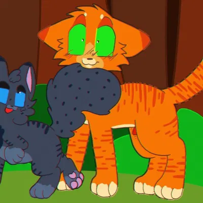cinderpelt (warriors), firestar (warriors) (warriors (book series)) created by kitt3ngutzz