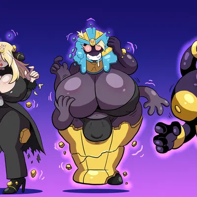 cynthia (pokemon) (nintendo, pokemon) created by grepstrash