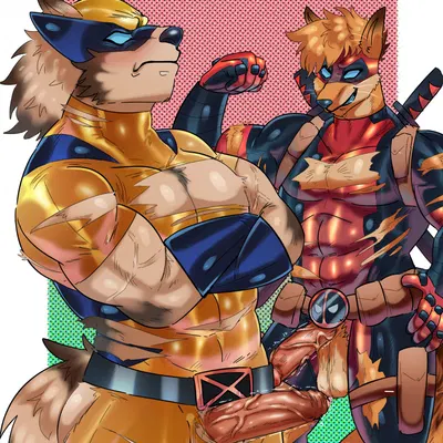 deadpool, wolverine (marvel) (marvel) created by biggestd8