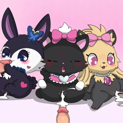 diana (jewelpet), luea (jewelpet), topaz (jewelpet) (jewelpet, sanrio) created by drugolld