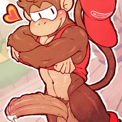 diddy kong (donkey kong (series), nintendo) created by hexdisciple