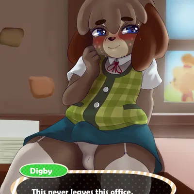 digby (animal crossing) (animal crossing, nintendo) created by mr-shin