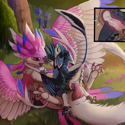 dragoina the lovebird, taluki (vixie) (mythology) created by thyvixie