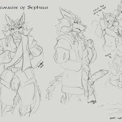 drake (zerofox), excalibur (zerofox), primrose (zerofox1000) (european mythology, mythology) created by zerofox1000