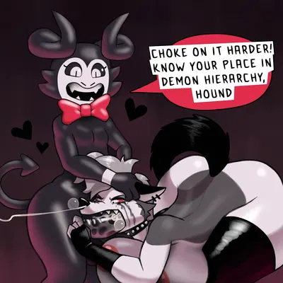 el diablo (parasitedeath), loona (helluva boss) (hellaverse, helluva boss) created by avioylin