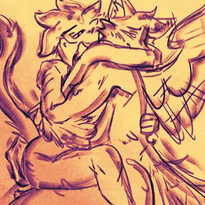 elliot (parchmentbearer), zach (lustwasp) created by parchmentbearer