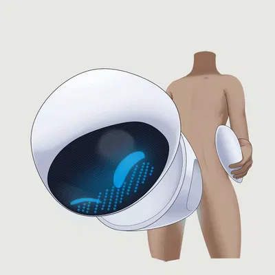 eve (wall-e) (disney, pixar) created by dibujito, pinkanimations