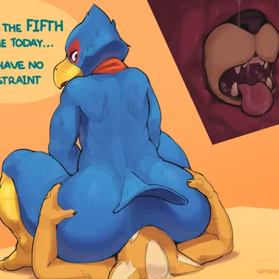 falco lombardi, fox mccloud (nintendo, star fox) created by unsavoryimpcat