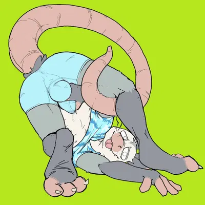 fan character (cocksley and catapult) created by felineballistics