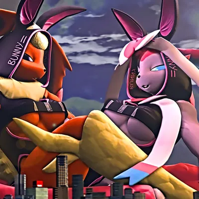 fan character, flarepunny, sylvpunny (nintendo, pokemon) created by savitarpg12