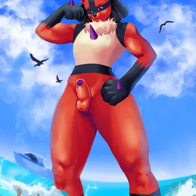 fan character, luciano grimm (zephur grimm) (nintendo, pokemon) created by mariam, mariamame