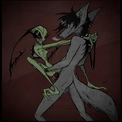 felix (ryn), vyk (ryn) (invader zim, nickelodeon) created by darkryn (artist)