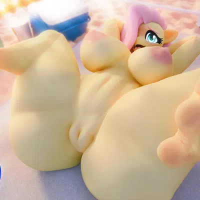 fluttershy (mlp) (friendship is magic, hasbro) created by snuddy