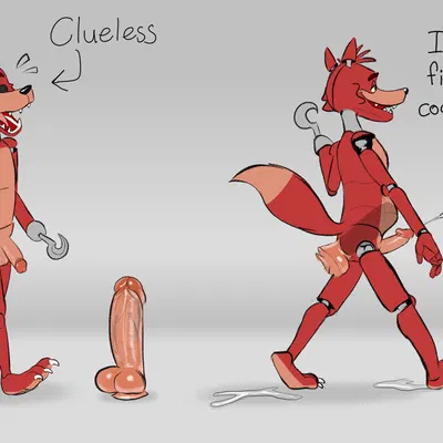 foxy (fnaf) (five nights at freddy's, scottgames) created by glass0milk