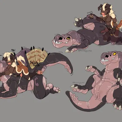 fursona (raunchysurfeit) (capcom, monster hunter) created by raunchysurfeit