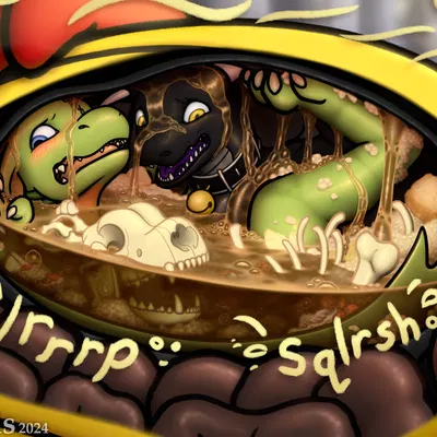 fyrre (fyrrex), ranger (ranger) (mythology, vore day) created by griffinphillis