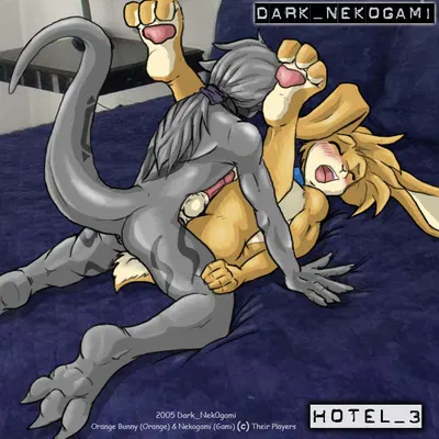 gami cross, orange bunny created by dark nek0gami