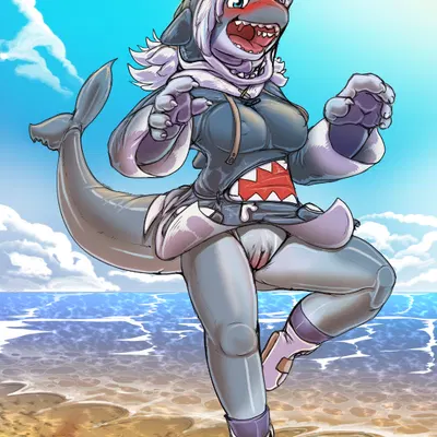 gawr gura (hololive, hololive en) created by kitsune youkai