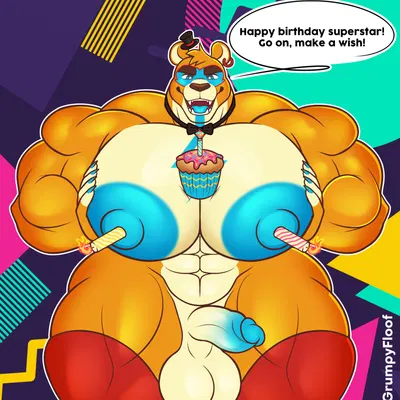 glamrock freddy, glamrock freddy (grumpyfloof) (five nights at freddy's, five nights at freddy's: security breach) created by grumpyfloof