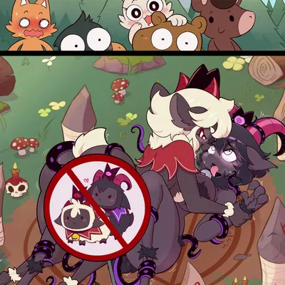 goat (cult of the lamb), lamb (cult of the lamb), purple crown (cult of the lamb) (cult of the lamb, massive monster (studio)) created by jasminthemanticore