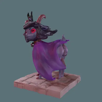 goat (cult of the lamb), purple crown (cult of the lamb) (cult of the lamb, massive monster (studio)) created by furferal