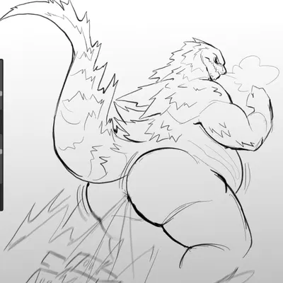 godzilla (godzilla (series), toho) created by catatex 69