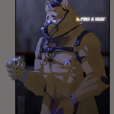 golden freddy (fnaf) (five nights at freddy's, scottgames) created by kendryzak