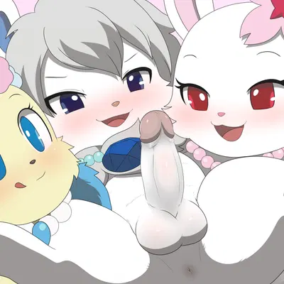 granite (jewelpet), ruby (jewelpet), sapphie (jewelpet) (jewelpet, sanrio) created by winick-lim