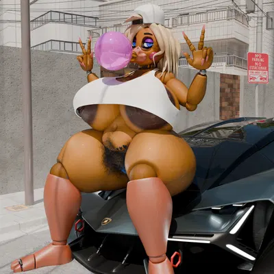 granny toy chica, toy chica (fnaf) (five nights at freddy's, five nights at freddy's 2) created by adri164