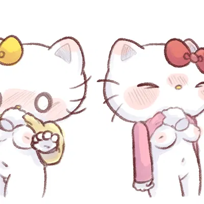hello kitty (character), mimmy white (hello kitty (series), sanrio) created by touboutenshi